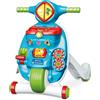 Clementoni Valentino Draghetto Scooterino 2 in 1, Primi Passi Bambino 9 Mesi, Gioco Prima Infanzia Cavalcabile e Centro attivita Elettronico, Insegna Lettere e Numeri, Made in Italy, Clementoni, Eta 9+ mesi