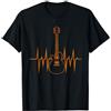 Magliette per chitarra Chitarrista Battito Cardiaco Chitarra Maglietta