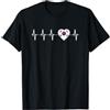 Orgoglioso coreano - Orgoglio della Core Battito cardiaco coreano I Love Korea Heart Flag Gift Maglietta