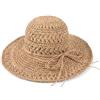 Bkrdty Cappello di Paglia Pieghevole Moda Donna Cappello di Paglia per l'Estate Viaggio e la Spiaggia Vacanze