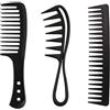 Eupneicu Pettine A Denti Larghi, 3 Pezzi Pettini Barbiere, Pettini Capelli Antistatico In Fibra Di Carbonio, Pettine Denti Larghi Per Salon, Domestico, Varie Acconciature