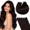 Hetto Extension Biadesive Capelli Veri Remy Volume Localizzato 20pz 60cm | Acconciature secondo le preferenze, Castano scuro, Struttura piatta nella zona adesiva, Onde e trecce in ricrescita, 50g