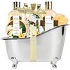 SPA LUXETIQUE Regalo Donna Compleanno, 8 Pezzi Vanigli Cofanetto Regalo Donna con Bombe da Bagno,Vasca Decorativa,Set Regali Bellezza Donne,Regalo Festa della Mamma,Regali Natale Donne,San Valentino