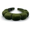Bottega della Principessa-Cerchietto in Velluto Bombato-Cerchietto Skin Care virale Tik Tok per Beauty routine, Trucco, Spa-con astuccio in organza (Verde militare, 1 unità (Confezione da 1))