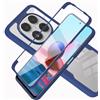 LXHGrowH Cover per Xiaomi Redmi Note 14 Pro/Plus 5G 360°Antiurto Blu | Custodia Anti-graffio con Transparente dell Schermo Integrata Protezione, Ibrida 360° Full Body Anti-shock Protettiva Case