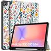 TiMOVO Cover per Samsung Galaxy Tab S10 Lite 10.9'' 2025, Fiori | SM-X400/X406, Supporto per S Pen, TPU Morbido, Attivazione/Sospensione Automatica