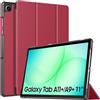 TiMOVO Cover per Samsung Galaxy Tab A11+/A11 Plus 11" 2025, Vino Rosso | Compatibile con SM-X230/X236/X238, Leggera e Sottile, Cover Rigida, Auto Sveglia/Sonno