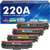 Cool Toner 220A 220X Toner Compatibile per HP 220X Toner Color Laserjet Pro MFP 4302dw | Compatibile per MFP 4302fdw 4202dw 4202dn 4302fdn Nero Ciano Giallo Magenta, W2200A W2201A W2202A W2203A Con Chip 4 Pack