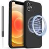 Vancle Cover Magnetica per iPhone 12 Mini Custodia, Case iPhone 12 mini Compatibile con Magsafe, Custodia Protettiva Silicone Posteriore Antiurto