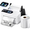 Phomemo PM64D Stampante Termica Etichette con 500 4x6 Etichettes, Bianco | Stampante Termica Etichette 4x6, Stampante Etichette Adesive Bluetooth, Compatibile con Amazon, Vinted, DHL, Etsy e UPS