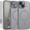 SouliGo Cover per iPhone 14 Compatibile con MagSafe Grigio Titanio | Magnetica Cover Custodia per iPhone 14 Traslucida Opaca Posteriore Antiurto Protettiva Resistente ai Graffi