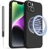 Vancle Cover Magnetica per iPhone 14 Custodia, Case iPhone 14 Compatibile con Magsafe, Custodia Protettiva Silicone Posteriore Antiurto