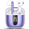 TIMU Cuffie Bluetooth, Auricolari Bluetooth 5.4 Stereo HiFi con 4 ENC Mic,Cuffie Wireless con LED Display 50 Ore, Cancellazione Rumore Cuffiette Bluetooth,Touch Control,IP7 Impermeabile Auricolari Wireless