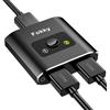 Fokky Switch HDMI sdoppiatore hdmi, Switch Bidirezionale 2 Ingressi 1 Uscita / 1 Ingressi 2 Uscita, Supporta 1080p 3D 4K@30hz HDCP, splitter Per HDTV, PS4, PS5, Blu-Ray Player, DVD,