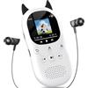 PINHUI 64 GB Lettore MP3 Bluetooth 5.3 per bambini, altoparlanti, lettore musicale | radio FM, sveglia, riproduzione di brani con un clic, batteria da 750 mAh, qualità audio HiFi, cordino 0 e cuffie