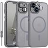 SouliGo Cover per iPhone 13 Compatibile con MagSafe Grigio Titanio | Magnetica Cover Custodia per iPhone 13 Traslucida Opaca Posteriore Antiurto Protettiva Resistente ai Graffi