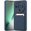 LVVFEI Custodia per Honor Magic 8 Lite, Porta-tessere, Silicone TPU, Blu | Silicone morbido & TPU, porta-tessere integrato, protezione antiurto, ritagli precisi, Nero/Blu scuro/Viola chiaro