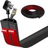 AnkekolyStar Canalina Passacavi Pavimento Adesiva | Protezione Cavi Flessibile in PVC Antiscivolo Per Ufficio, Casa (Nero, 2cm x 1m)