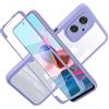 LXHGrowH Cover per Realme 9i / OPPO A76 / A96 360 Gradi Antiurto Viola | Custodia Anti-graffio con dell Schermo Integrata Protezione, Dual Layer Ibrida 360° Full Body Antiurto Protettiva Case