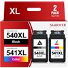 STAROVER 540XL 541XL Compatibile per Cartucce Canon 540 541 XL per PIXMA MG3650s | Compatibile per Canon PIXMA MG3650s MG3650 MG3600 TS5150 TS5151 MX375 Cartucce Stampante PG540 Nero CL541 Colore Multipack