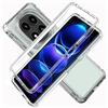 LXHGrowH Cover per Xiaomi Redmi Note 14 Pro 4G 360°Antiurto Transparente | Custodia Anti-graffio con dell Schermo Integrata Protezione, Dual Layer Ibrida 360°Full Body Antiurto Protettiva Case