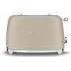 Smeg, Tostapane 2x2 TSF01MLMEU, 2 Scomparti da 36mm, 6 Livelli di Doratura, Funzione Riscaldamento, Scongelamento e Bagel, Espulsione Automatica del Pane, Cassetto Raccoglibriciole, 950W, Moonlight