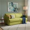 Dmora Divano Letto 2 Posti Pamela 180x95 cm Verde Sfoderabile Contenitore, di Apertura a Ribalta Made in Italy