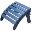 VEVOR Pouf Adirondack Pieghevole in Plastica HDPE, Pouf Adirondack Resistente alle Intemperie per Patio Poggiapiedi per Sedia Adirondack, Utilizzato per Esterni Portico Piscina Prato Cortile, Blu