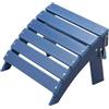 VEVOR Pouf Adirondack, Pouf Adirondack Pieghevole per Esterni in Plastica HDPE, Pouf Adirondack per Tutte le Stagioni, Poggiapiedi per Sedia Adirondack, per Esterni, Portico, Piscina, Cortile, Blu