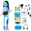 Monster High Segreti da Brivido Bambola Frankie Stein | Set di accessori da scoprire con 13 sorprese tra cui maschera viso, kit colorazione capelli, console giochi, JMG73