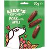 Lily's Kitchen Preparata con ingredienti naturali per cani adulti Confezione di croccantini per cani adulti con salsicce di maiale e mela Ricette prive di cereali 8 x 70g