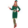 SMIFFYS Costume elfo, Verde, con abito, cappello e cintura Halloween