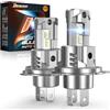 DeveChos H4 LED Auto e Moto: 100W 9003/HB2 Conversione per Fari 26000LM | Lampadina h4, Mini Plug and Play, Kit con 2 Lampadine