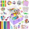 ZEIZHUBN 3000 Pezzi Lavoretti Creativi per Bambini, DIY Art Craft Set Scovolini Colorati per Lavoretti, Mestiere Fai da Te Decorazioni, Kit Creativo Giochi Giocattoli Regali Ragazze e Ragazzi 4-8, 8-12 Anni