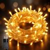 Hoteril Catena Luminosa Esterno con Spina, 8+2M 80 LED Luci Natale | Led da Esterno 8 Modalità Impermeabile con Timer, Lucine da Esterno Giardino per Natale, Festa, Terrazza, Balcone, Soggiorno