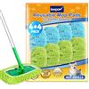 KEEPOW 8 Panni Riutilizzabili per Swiffer Lavapavimenti - 2 Colori | Cuffietta Microfibra per Swiffer Panni Catturapolvere, Asciutto & Bagnato, 2 Colori per Pulizia Mirata, Lavabili