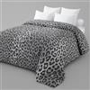 Corredocasa Trapunta Invernale Matrimoniale con Stampa Digitale - Piumone Letto Elegante e Morbido 350 gr. - Piumino Caldo Made in Italy 4 Stagioni (Leopardato Grigio, Matrimoniale)