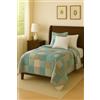 Corredocasa Trapunta Invernale Matrimoniale con Stampa Digitale - Piumone Letto Elegante e Morbido 350 gr. - Piumino Caldo Made in Italy 4 Stagioni (Quadretti Verde, Una Piazza e Mezzo)