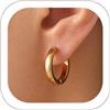 U7 Orecchini Uomo Donna Cerchio Piccolo Acciaio Inossidabile Dia. 7-16mm | Orecchini Cerchio Huggie Diametro 7/8/9/10/12/14/16mm; Acciaio Chirugico Anallergico Argento/Oro/Nero; Regalo per Uomo Donna