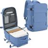 SZLX Zaino Ryanair 40x30x20 Sottovuoto con Pompa Zaino da Viaggio 40x30x20 Wizzair Vueling Bagaglio a Mano Donna Uomo Borsa da Cabina Aereo Borsa da Viaggio Aereo con porta USB e Scomparto per Scarpe