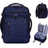 ECOHUB Zaino Ryanair 40x30x20, Zaino da Viaggio come Bagaglio a Mano Aereo | Cerniera SBS, Apertura a 180°, Scomparto per Laptop, Resistente all'acqua, Riciclato, Unisex, per Lavoro, Trekking, Blu