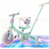 VITONIS Triciclo 5 in 1 per bambini dai 18 mesi ai 3 anni, con ruote lampeggianti, maniglione di spinta, schienale e cintura di sicurezza, regalo per bambini e bambine, bicicletta senza pedali, verde