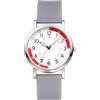 OIDEA Orologio Polso Donna Analogico: Cinturino Regolabile in Silicone Morbido Quadrante al Quarzo - 24 Ore Numeri Arabi Misuratore Medico di Conteggio degli Impulsi