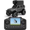 TRINTON TECH Mini Auto RC FPV 1:64 con Telecamera,Auto Telecomandata con Telecomando con Schermo LCD e Video in Tempo Reale,Telecamera Magnetica Regolabile,Controllo App,2 Velocità,Regali per ragazzi e ragazze