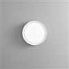 DEGHI Plafoniera LED rotonda 40 cm in metallo e acrilico bianco con luci RGB