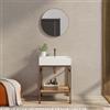 DEGHI Mobile bagno a terra 70 cm bronzo spazzolato e rovere con top lavabo - Axis
