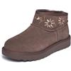 Skechers Cozy Chateau StivalettoDonna | Slip-in mani libere, vestibilità comoda, memory foam calda tecnica, fodera in peluche, pelle scamosciata idrorepellente