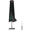 HEIMUNI Copertura per Ombrellone Impermeabile Copri Ombrellone Ø 300cm | Copertura Ombrellone da Giardino da Ø 300cm/200x300cm, Telo Copriombrellone da Giardino con Cerniera e Asta, 195x30/50cm