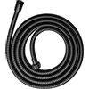 OFFO Tubo Doccia 3 Metri, Con protezione Antitorsione,Flessibile Doccia in Acciaio Inox, Tubo Doccia di Ricambio ad Alta pressione, per Rubinetteria Bagno, Nero
