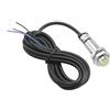 Heschen, sensore di prossimità induttivo PR12-2DN, tipo cilindrico DC 12-24 V, 3 fili, NPN NO (normalmente aperto) CE